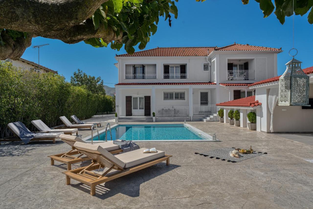 Aigli Villa Agios Kirikos  Luaran gambar
