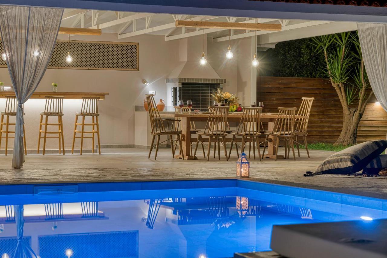 Aigli Villa Agios Kirikos  Luaran gambar